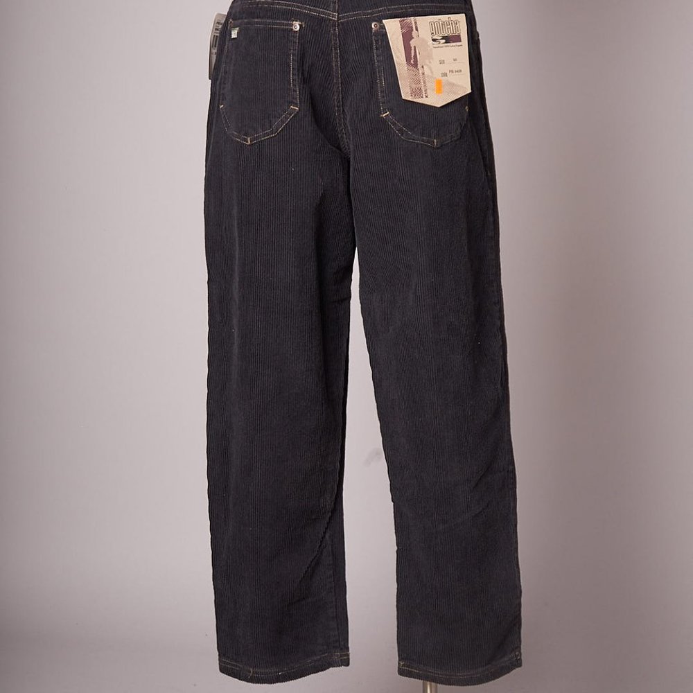 Vintage 1990s Gotcha Black Corduroy Pants